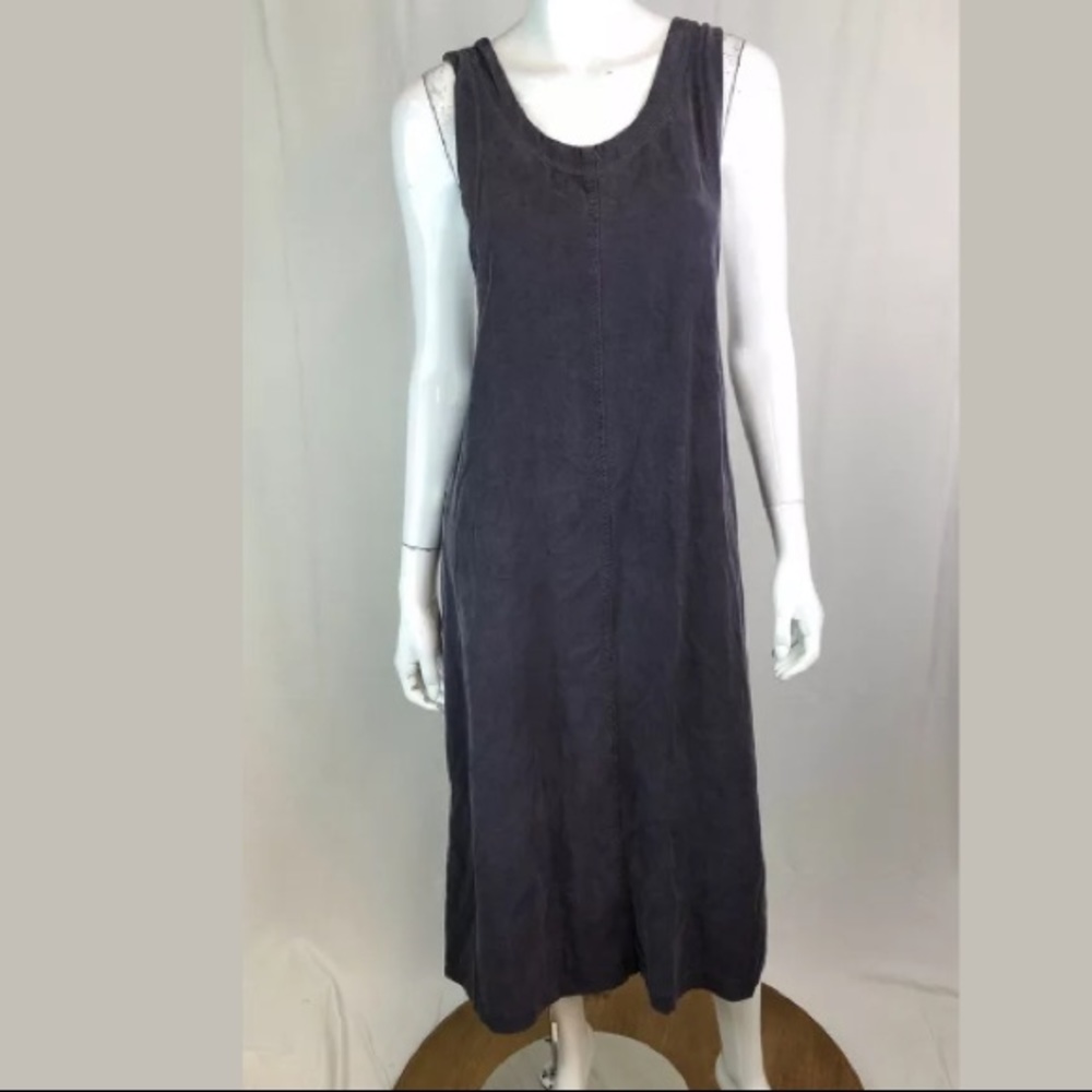 Cut-Loose A-Line Tencel Button Flare Shift Dress - image 2